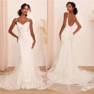 Lulu's White Everlasting Affection Mermaid Wedding Dress